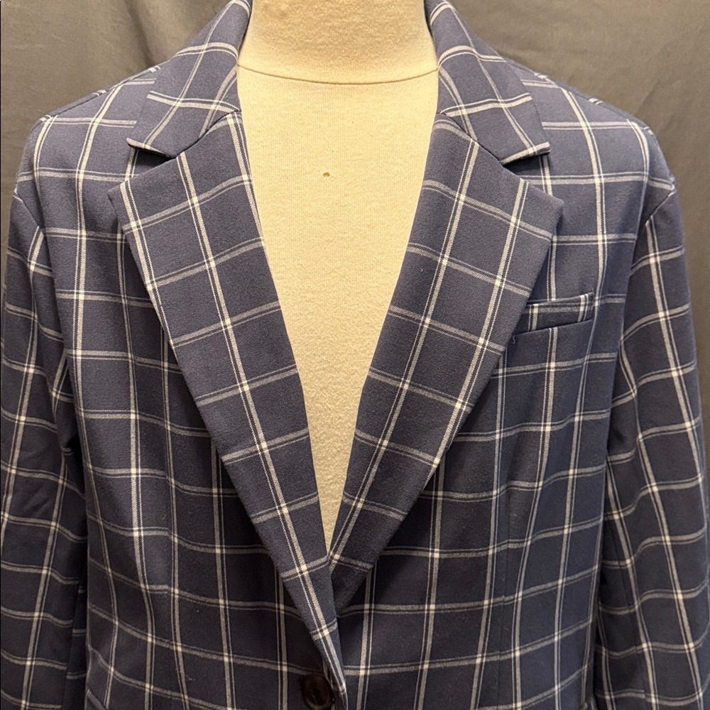 A New Day Gray Striped Blazer - Picture 2 of 5